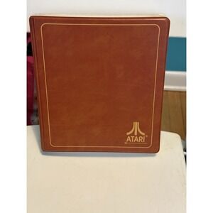 Vintage ATARI Case 2600 Cartridge Storage Binder Holder ( With‎ 8 Games )